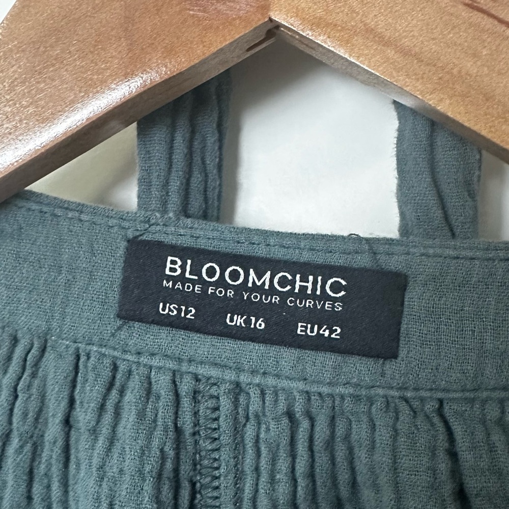 Bloomchic Solid Drawstring Pocket Belted Romper, … - image 5